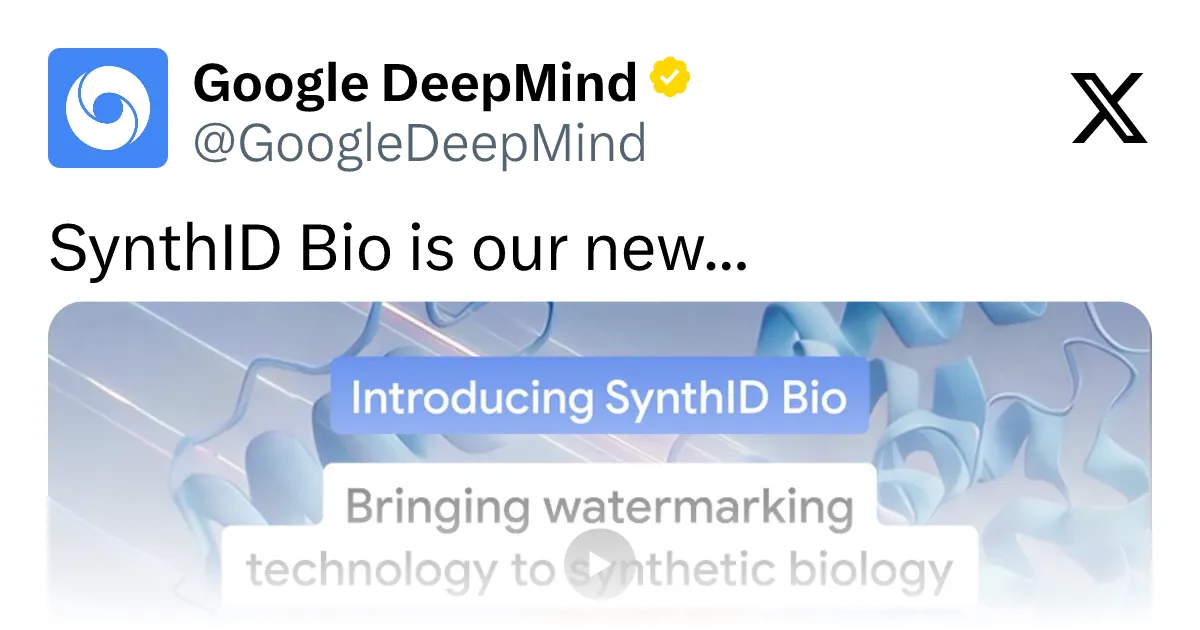 SynthID Bio: Invisible Watermarks for AI-Designed Proteins