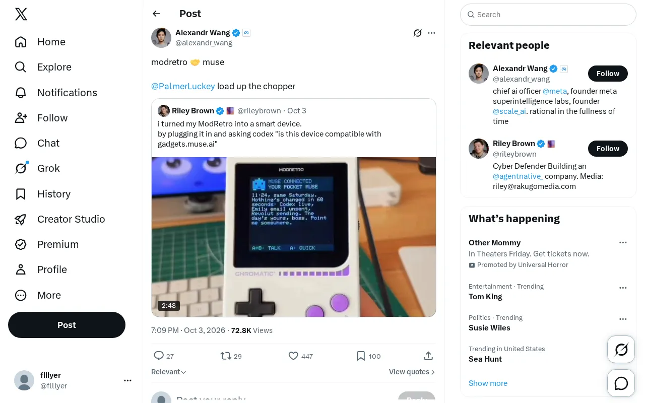 ModRetro Teams Up with Muse: Palmer Luckey's Latest Move in Retro Gaming