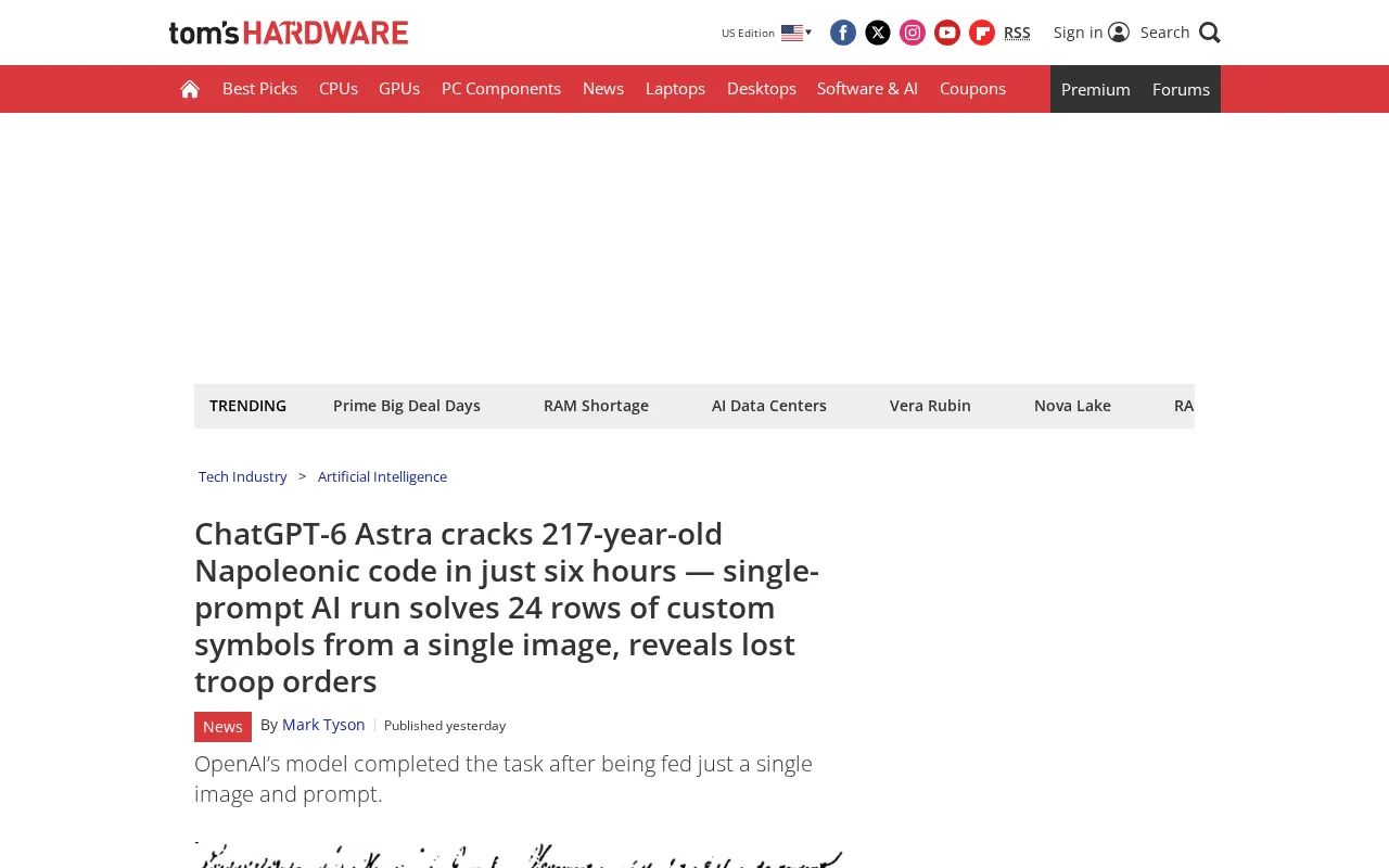 Did GPT-6 Astra Really Crack a 217-Year-Old Napoleonic Code in Six Hours? The Truth Is Unclear