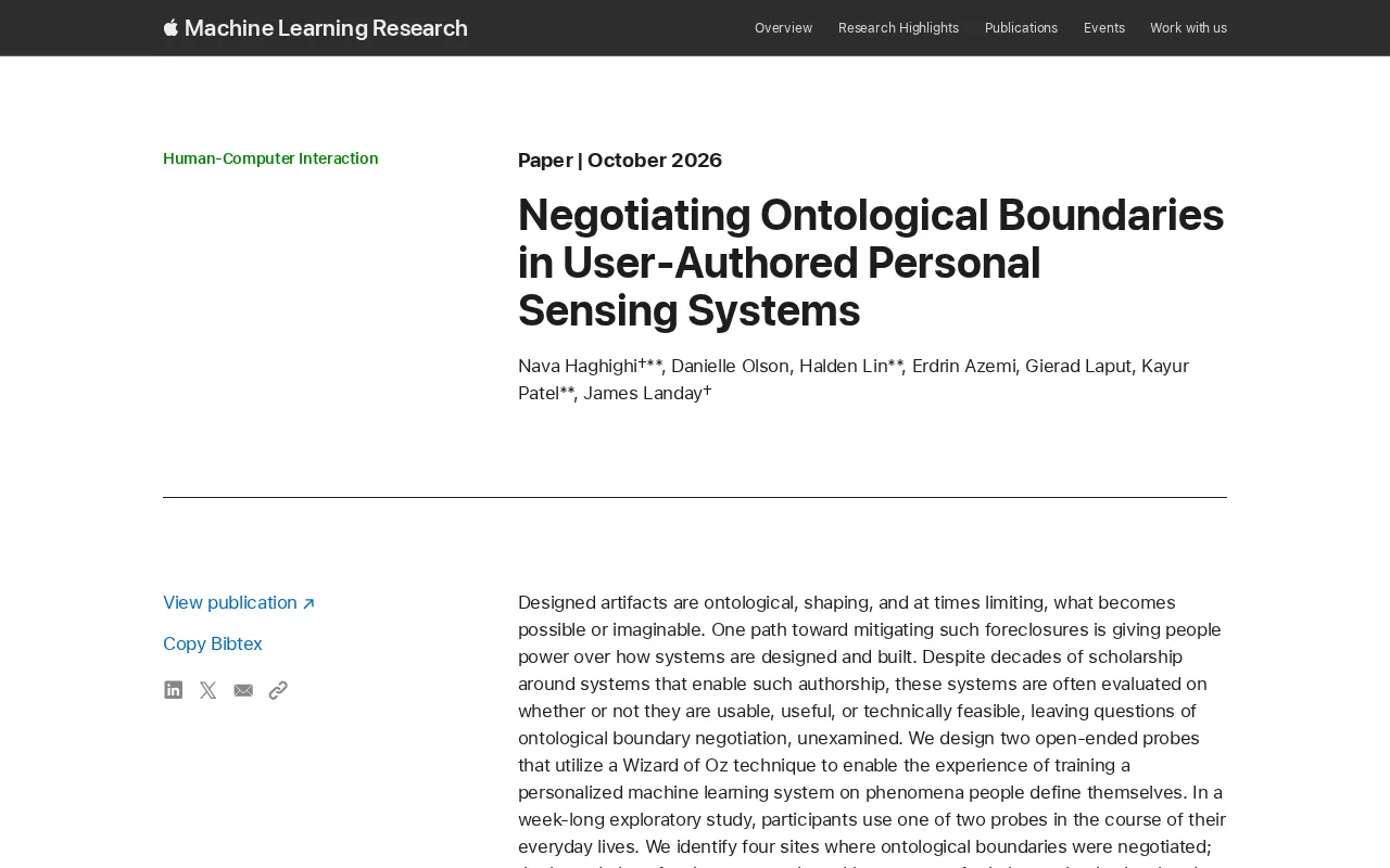 User-Authored Personal Sensing Systems: Who Gets to Define the Boundaries of Technology?