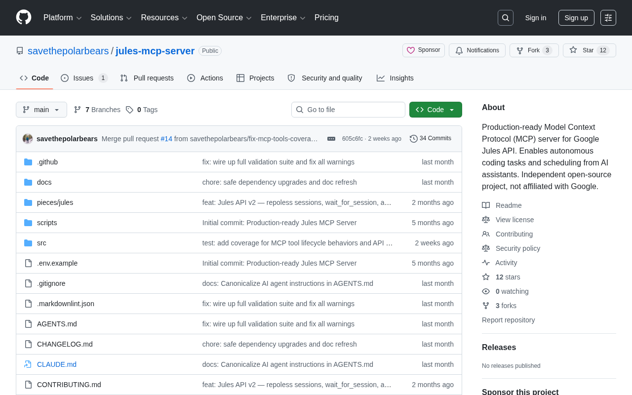 Jules MCP Server:用MCP协议让Claude调度Google Jules自主编码