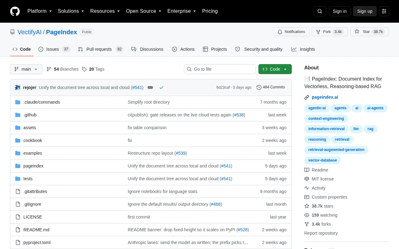PageIndex: A New Reasoning-Based RAG Approach Without Vectors
