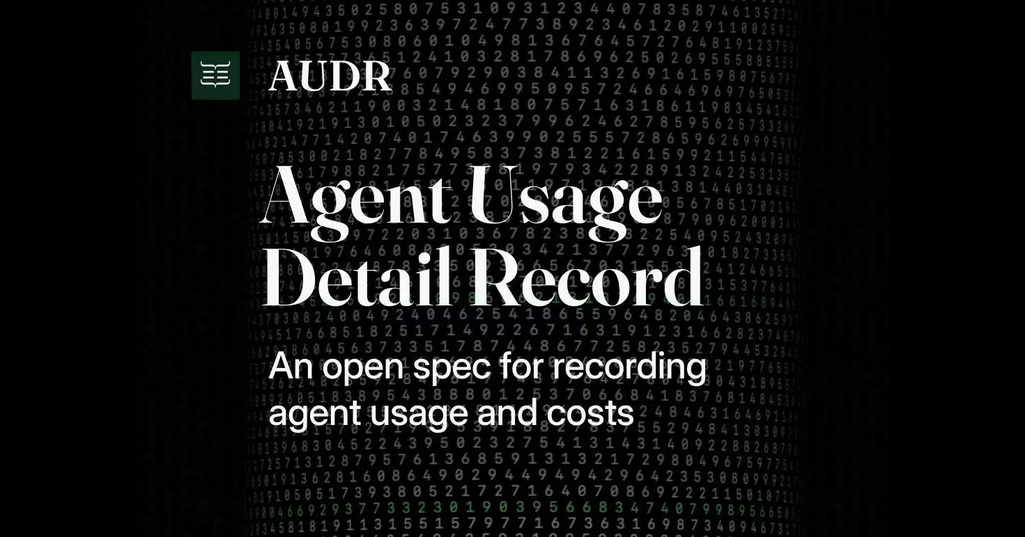 AUDR: An Open Standard for Tracking AI Agent Runtime Costs