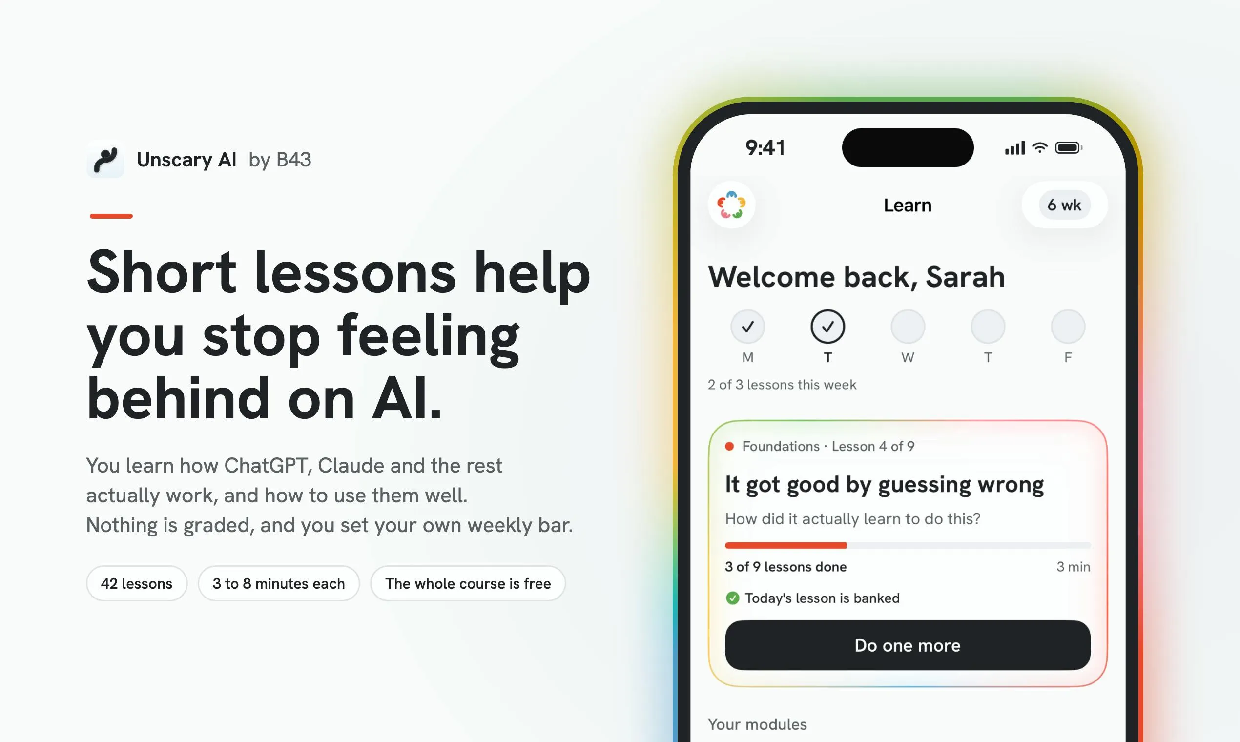 Unscary AI: 42 Bite-Sized Lessons to Help You Stop Feeling Behind on AI