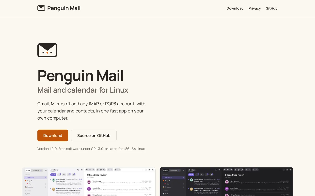 Penguin Mail: An Open-Source Linux AI Email Client Built with Rust