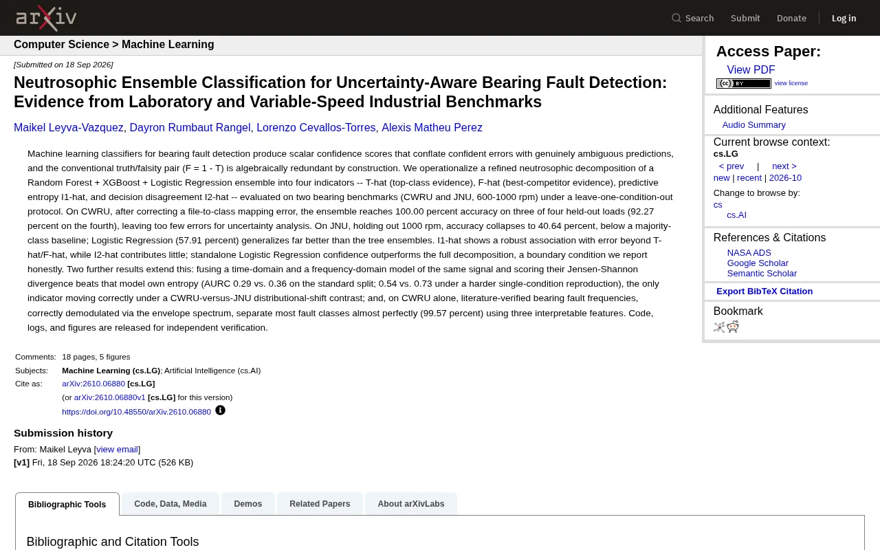 Neutrosophic Ensemble Classification Research