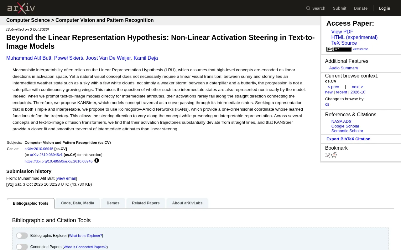 KANSteer: Nonlinear Guidance for Text-to-Image Generation Beyond the Linear Representation Hypothesis
