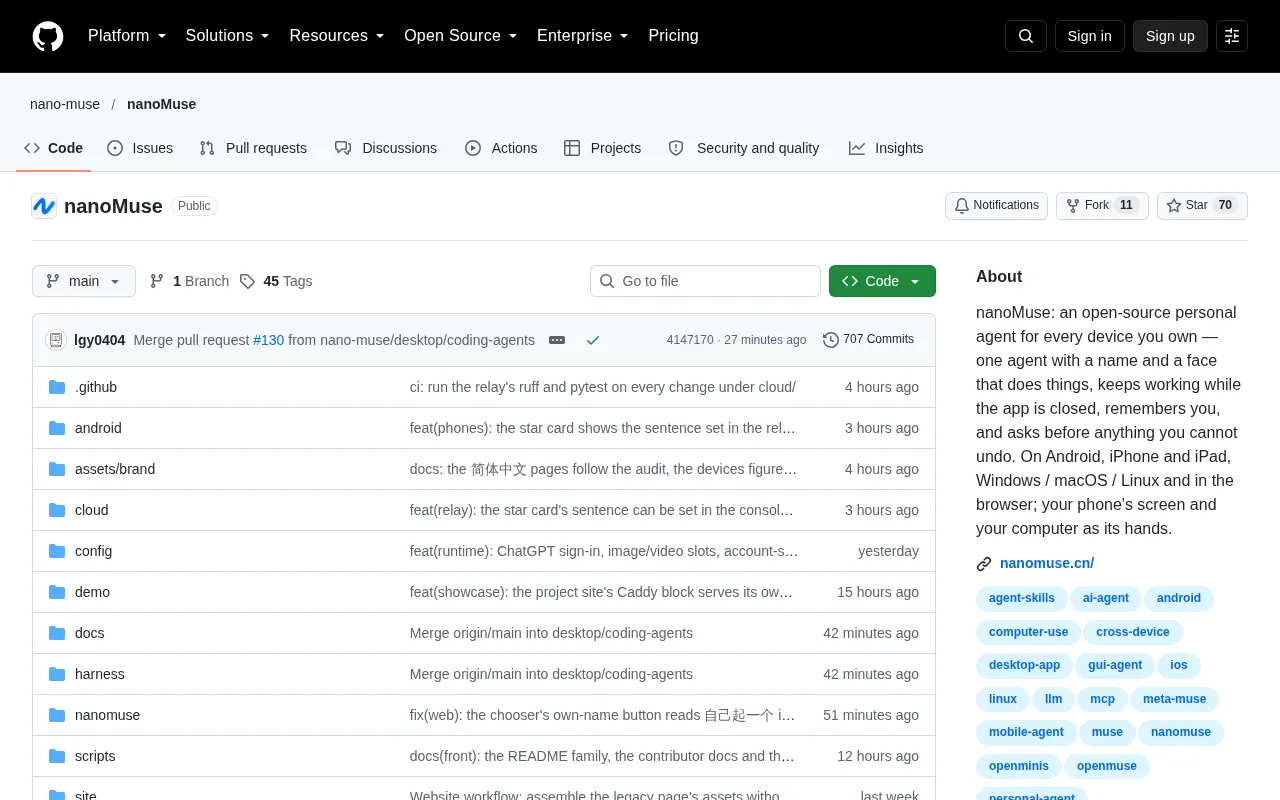 NanoMuse: An Open-Source Cross-Platform AI Agent Makes Its Debut on HN