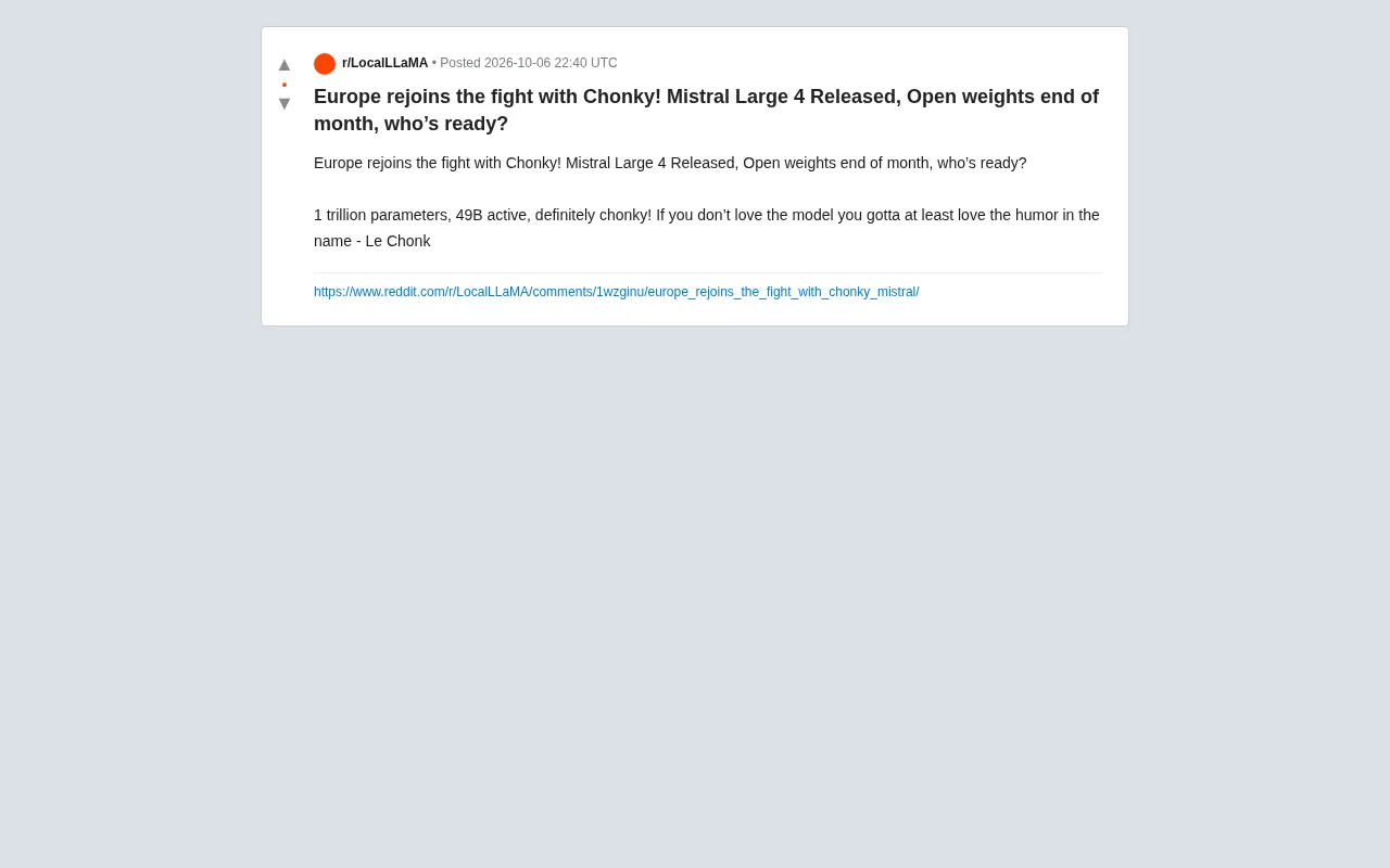 Mistral Large 4 Released: A Trillion-Parameter MoE Model Returns to the Arena