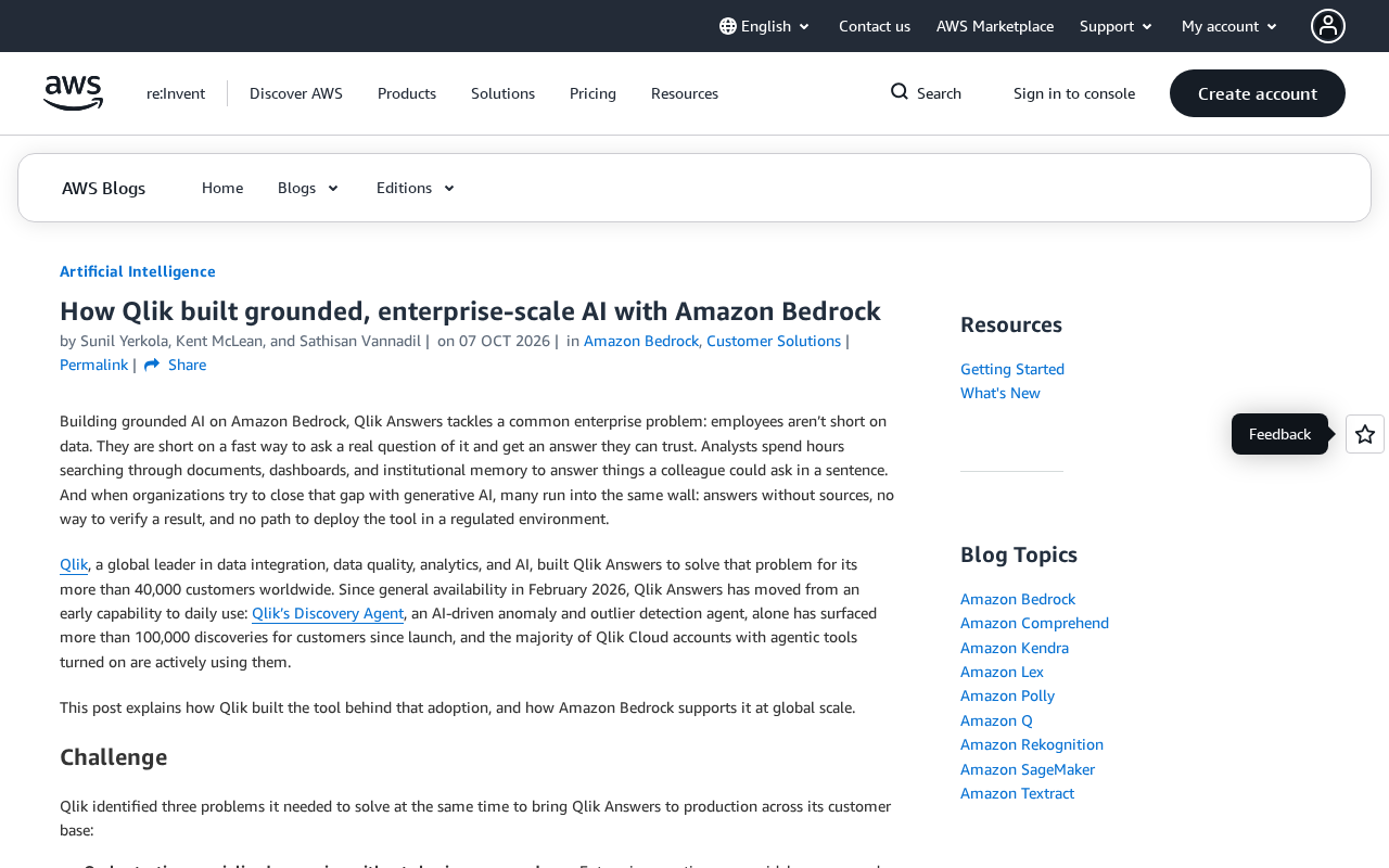 Qlik如何用Amazon Bedrock打造企业级可溯源AI