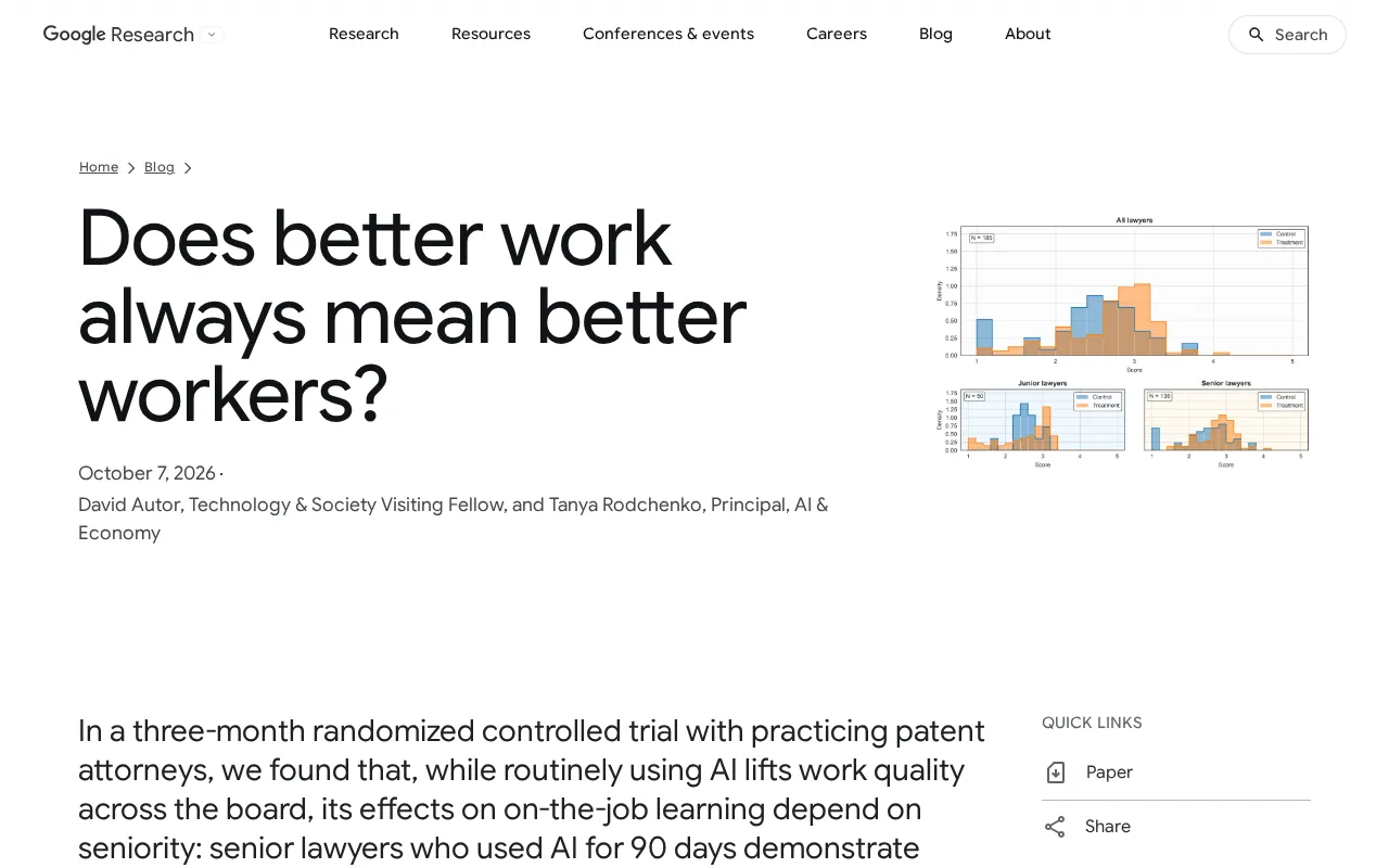 AI Makes Work Better, But Not Necessarily Workers: Lessons from a Three-Month Patent Lawyer Experiment
