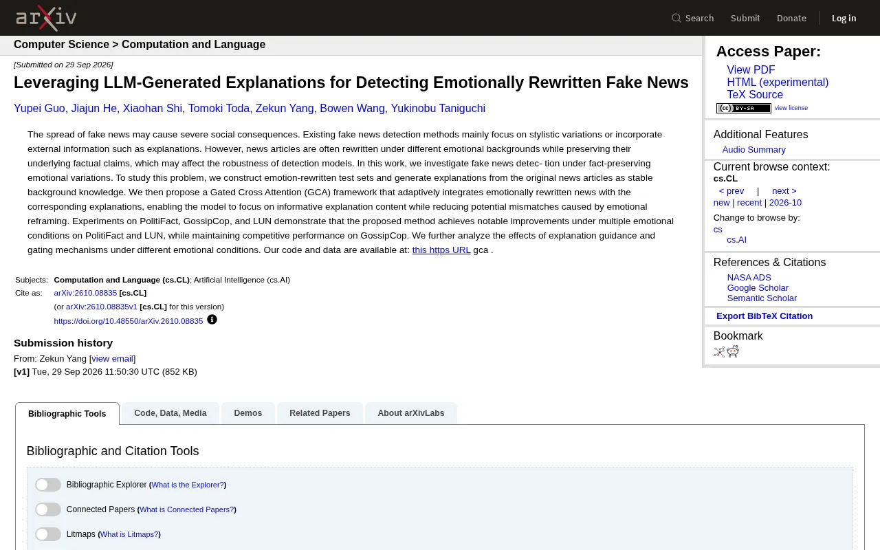 Can Emotionally Rewritten Fake News Evade Detection? The LLM Explanation-Guided GCA Framework Offers a New Answer