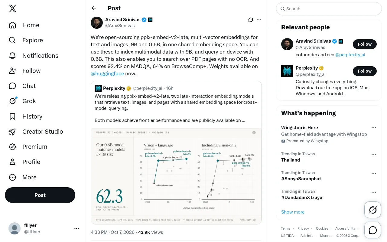 Perplexity Open-Sources pplx-embed-v2-late: A Multimodal Multi-Vector Embedding Model