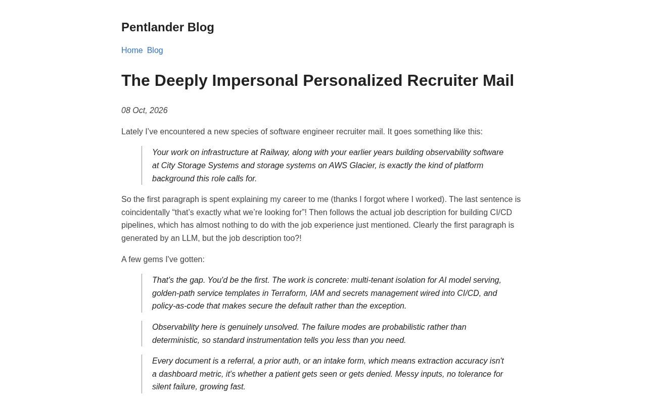 The Paradox of AI Recruiting Emails: The More 'Personalized,' the More Impersonal