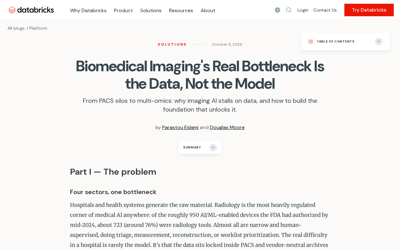 The Real Bottleneck in Biomedical Imaging: Data, Not Models