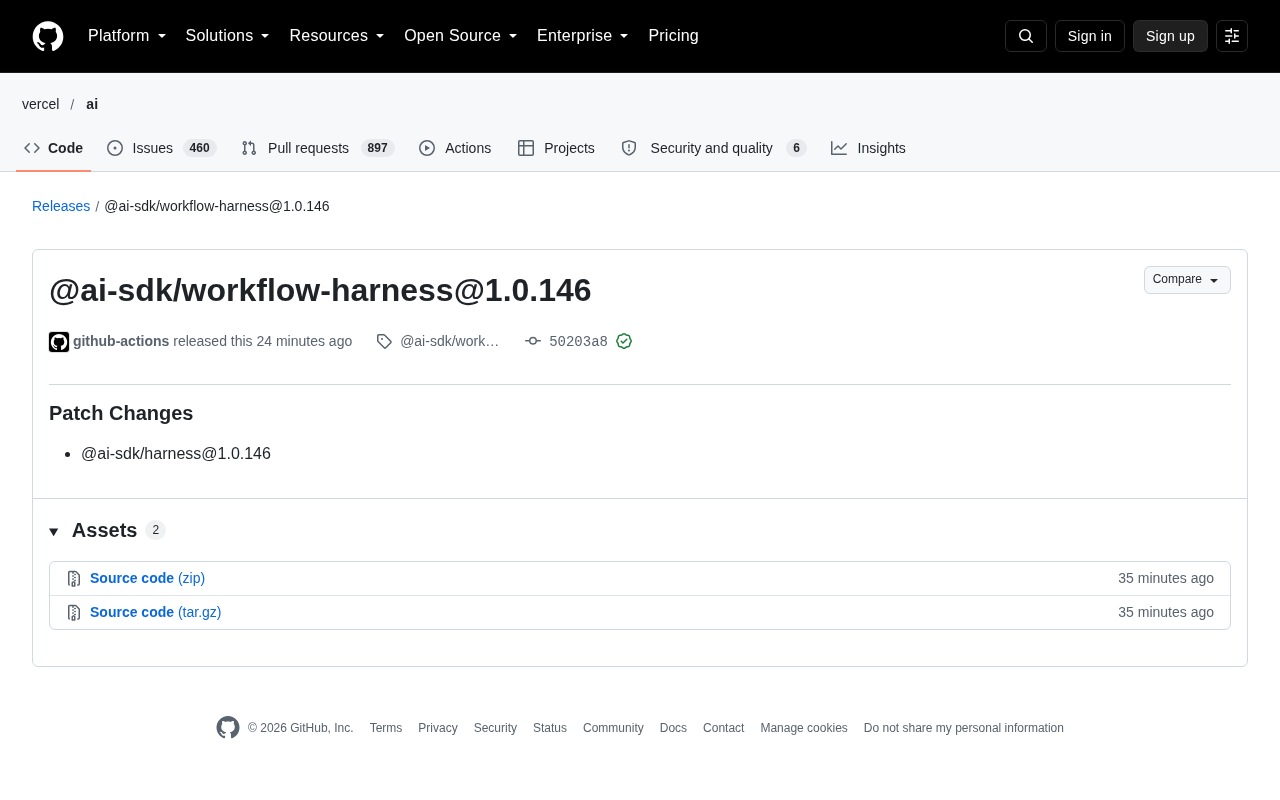 @ai-sdk/workflow-harness 1.0.146 发布说明