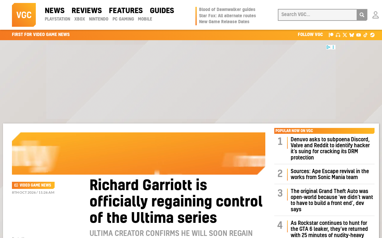 Legendary Designer Richard Garriott Reclaims Rights to the Ultima Series