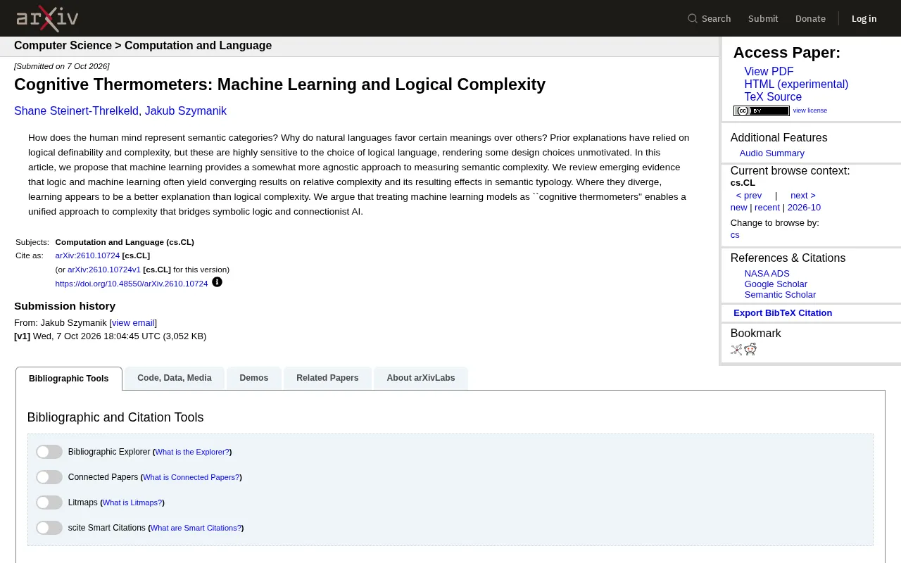 Cognitive Thermometers: How Machine Learning Measures Semantic Complexity