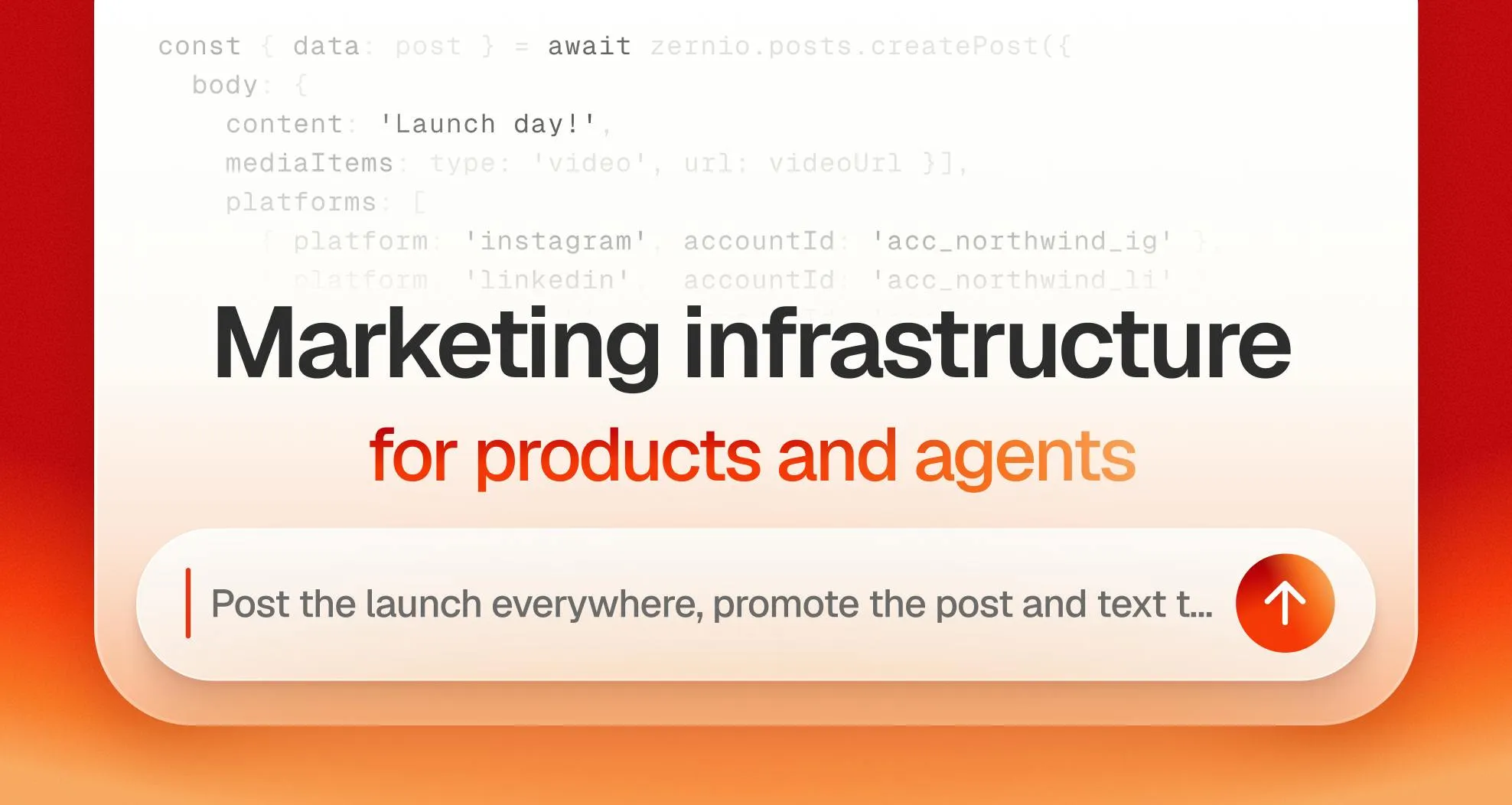 Zernio: Marketing Infrastructure for Products and AI Agents