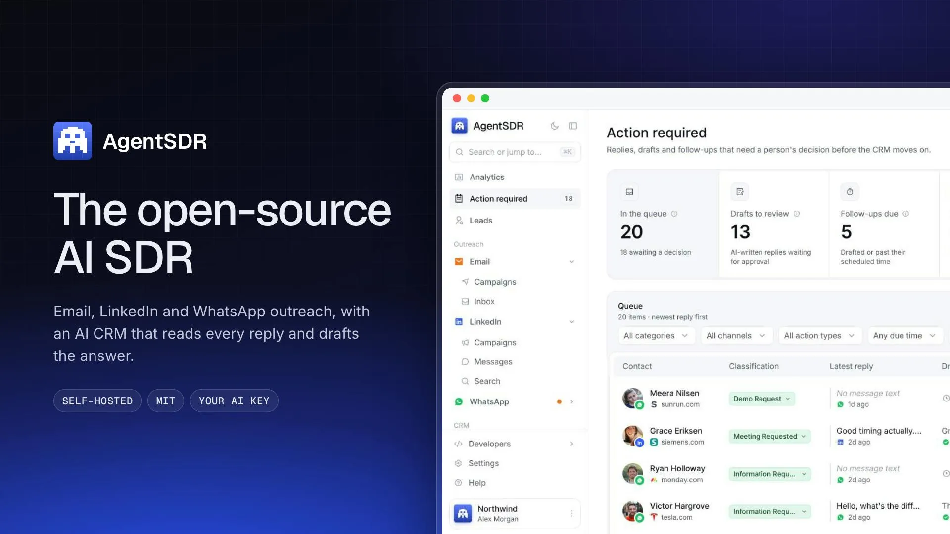 AgentSDR: The Open-Source AI Sales Assistant Aiming to Replace Clay and HubSpot