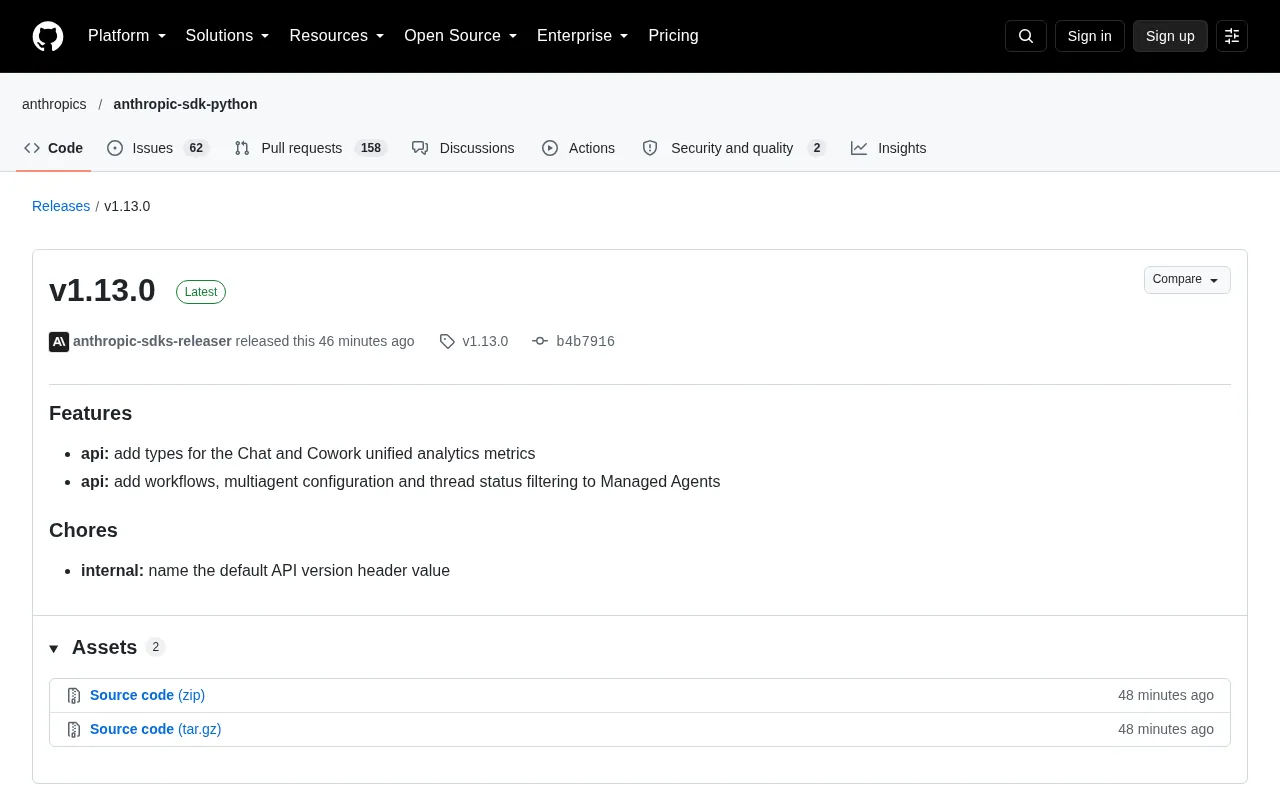Anthropic SDK v1.13.0 Released: Managed Agents Gain Multi-Agent Configuration