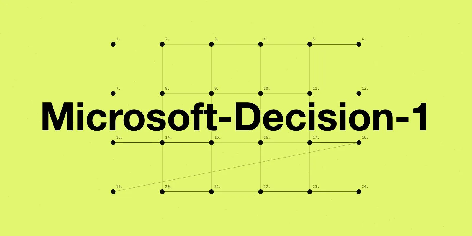 Microsoft Decision-1: A Decision-Scoring Model Built for Agentic Routing
