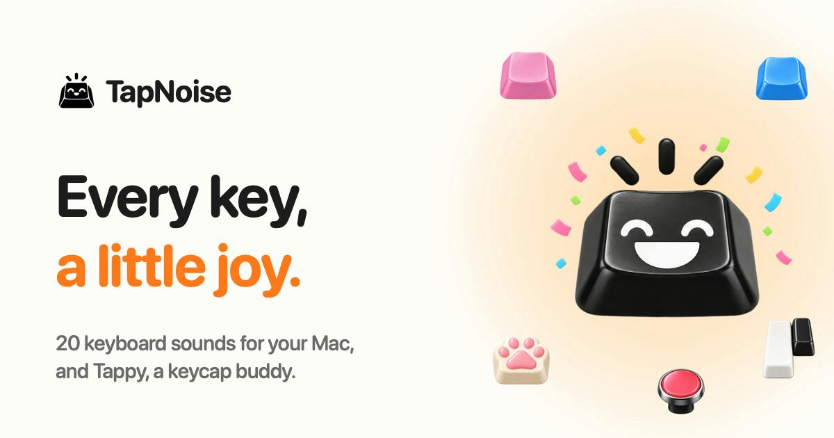 TapNoise: A Mac Desktop Pet That Reacts to Every Keystroke
