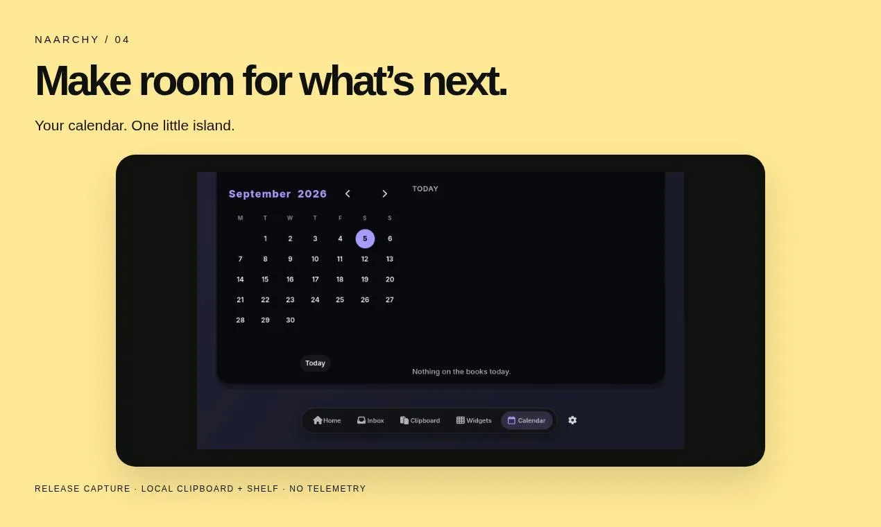Naarchy: A Multi-Function "Dynamic Island" for the Linux Desktop