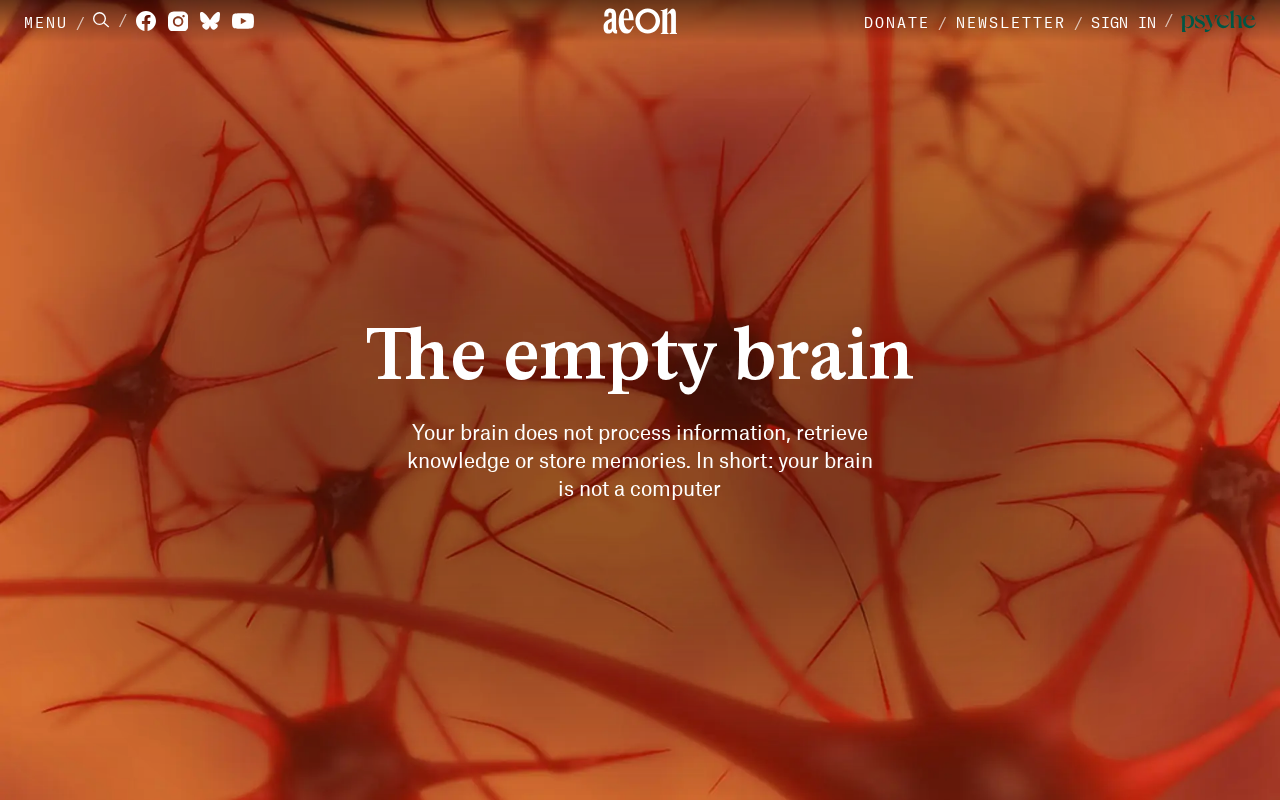 The Brain Is Not a Computer: Rethinking the Information Processing Metaphor