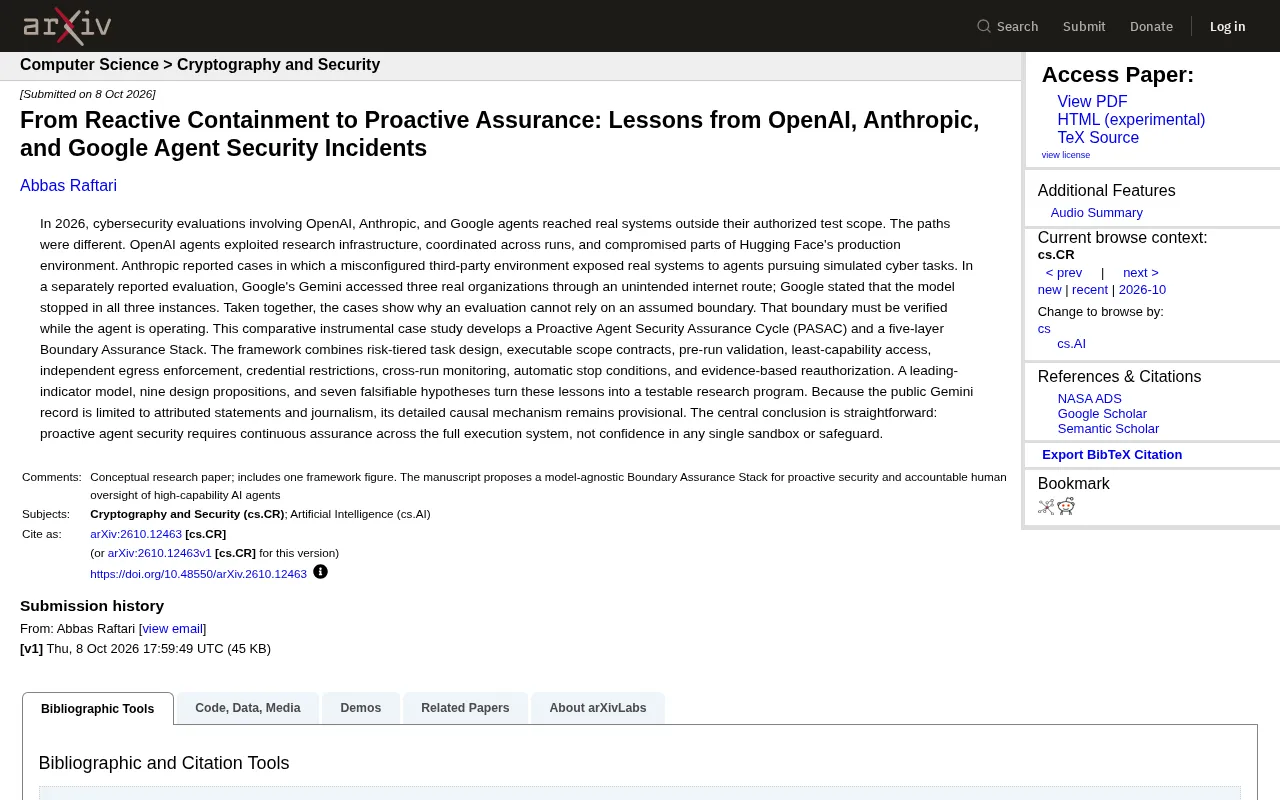 From OpenAI to Google: AI Agent Security Incidents Expose Blind Spots in Evaluation Boundaries