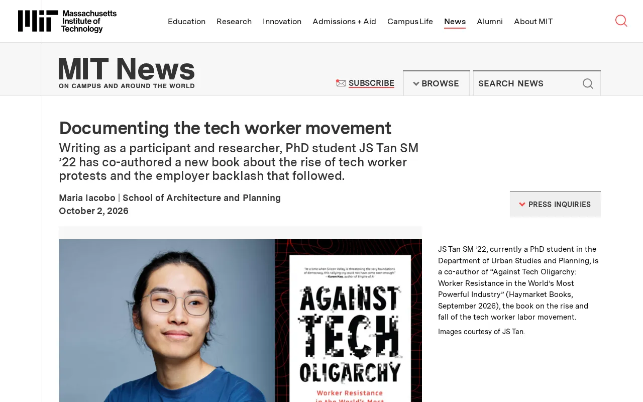 The Tech Worker Movement: A Book Documenting Protest and Backlash