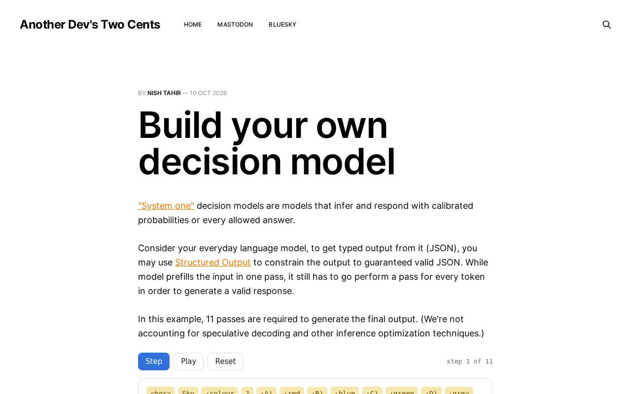 Building Your Own Decision Model from Scratch: Approach and Practice