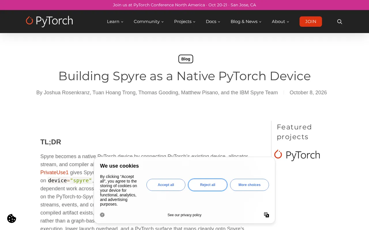 Spyre 如何成为 PyTorch 原生设备