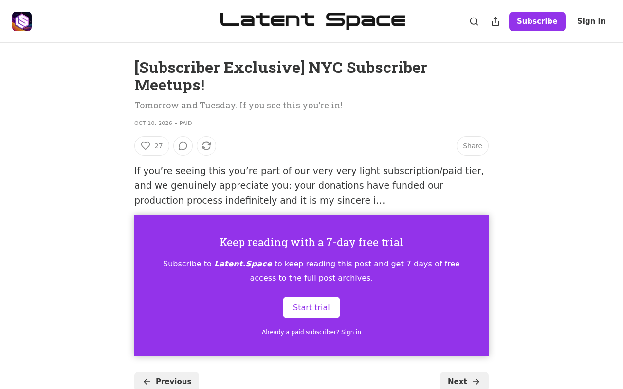 NYC Subscriber Meetups: A New Signal for AI Creator Community Building