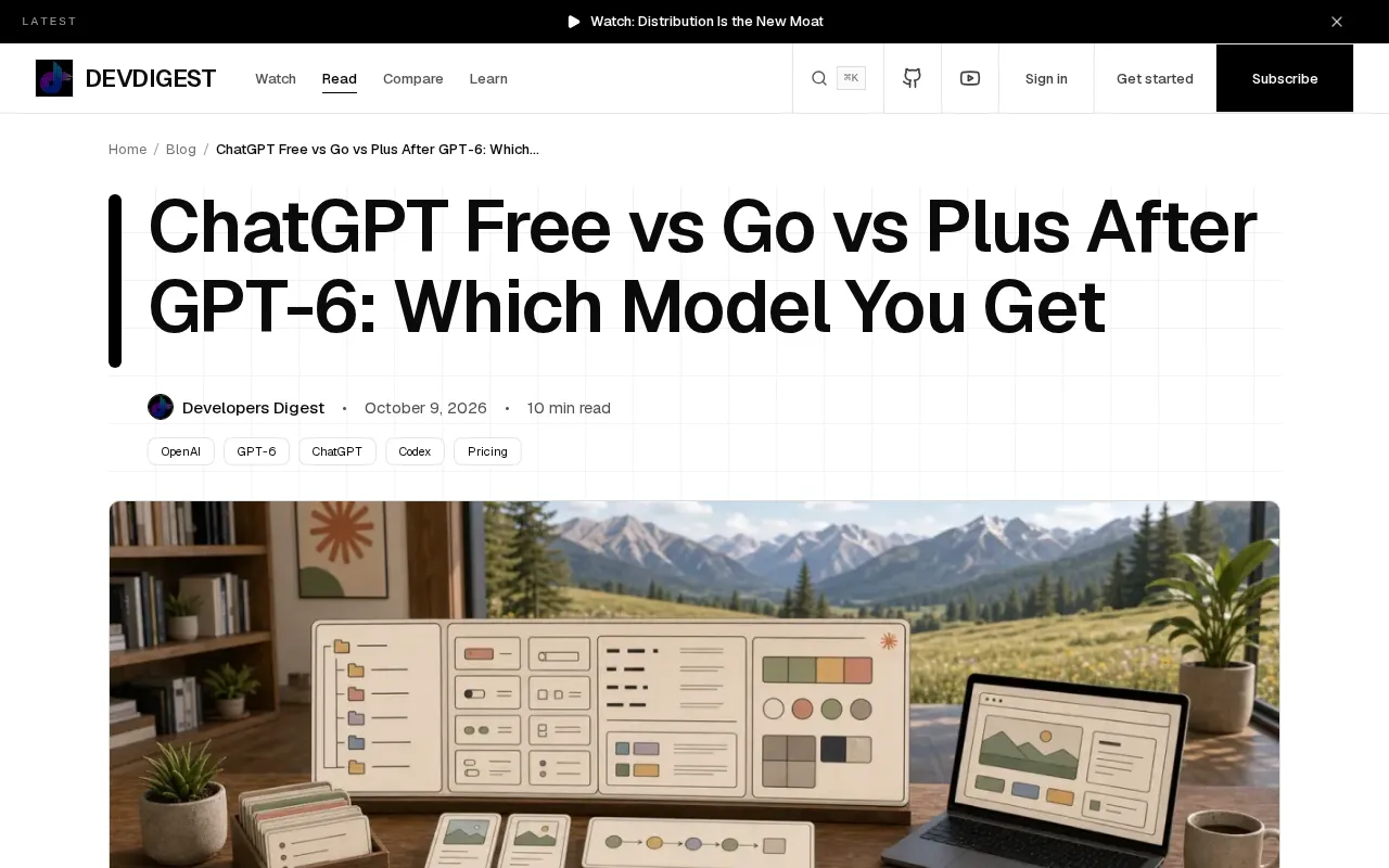 How to Choose Your ChatGPT Subscription in the GPT-6 Era: Free/Go/Plus Model Differences Explained