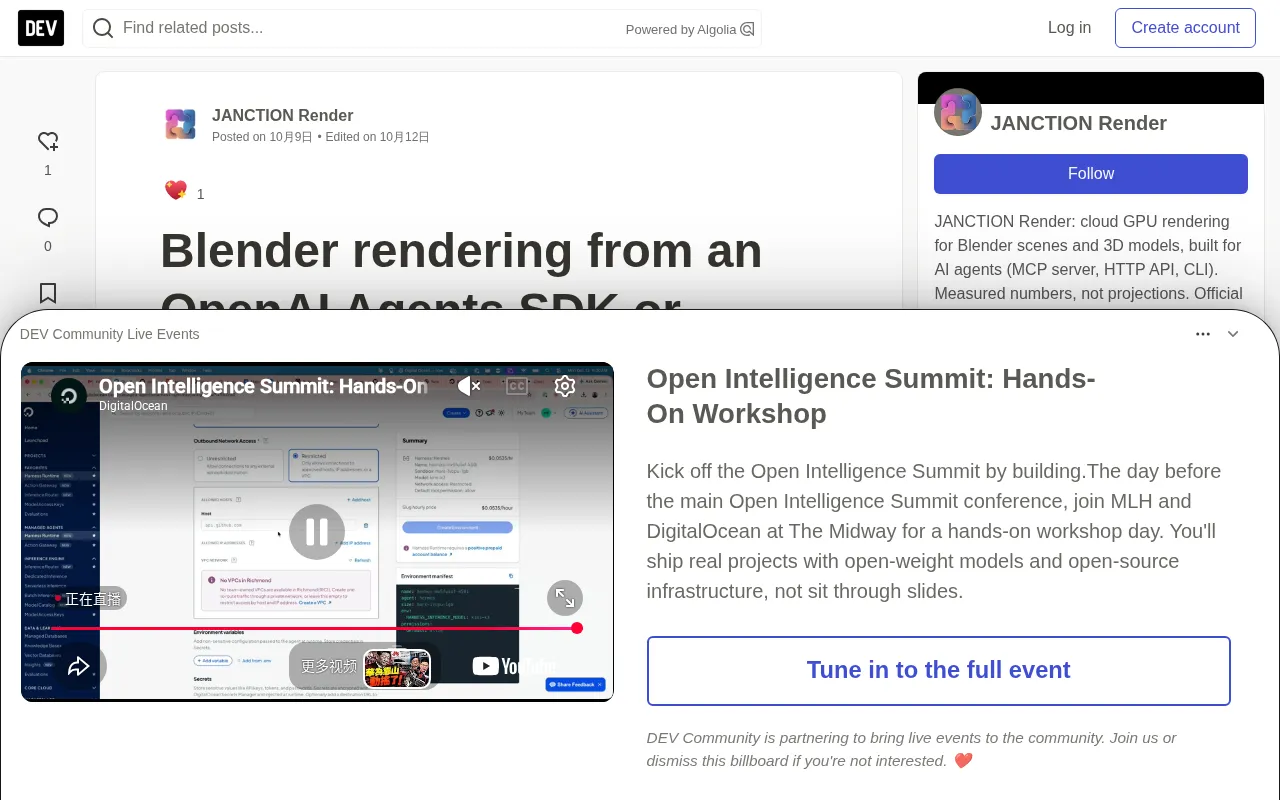 Connecting Blender Cloud Rendering to AI Agents: The 5-Second MCP Timeout Trap and How to Fix It