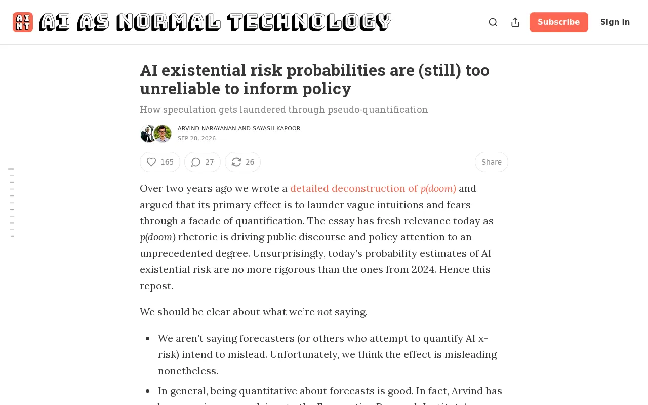 AI Existential Risk Probabilities Are Unreliable — So Why Are They Still Used in Policymaking?
