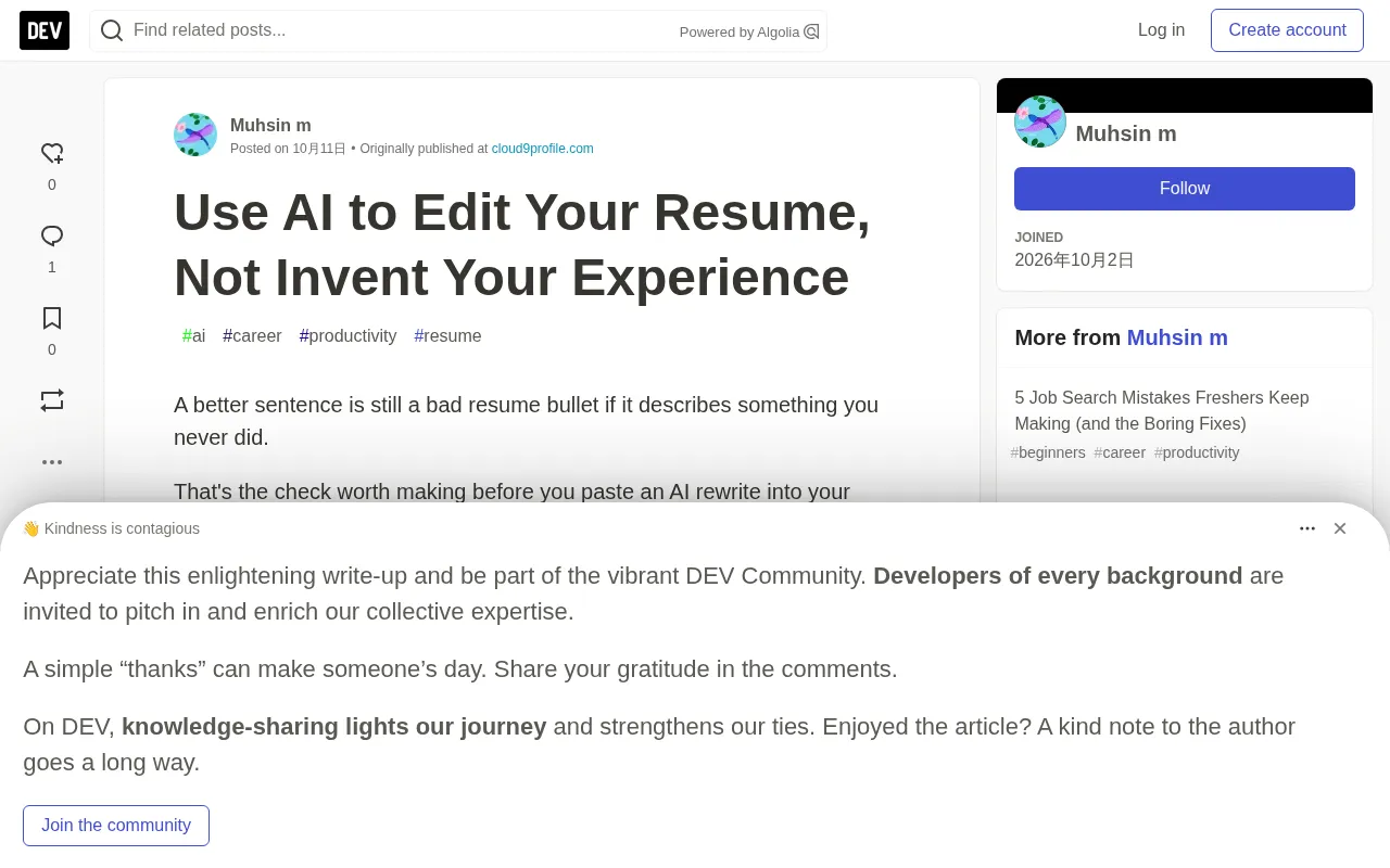 Use AI to Edit Your Resume, Not Invent Your Experience