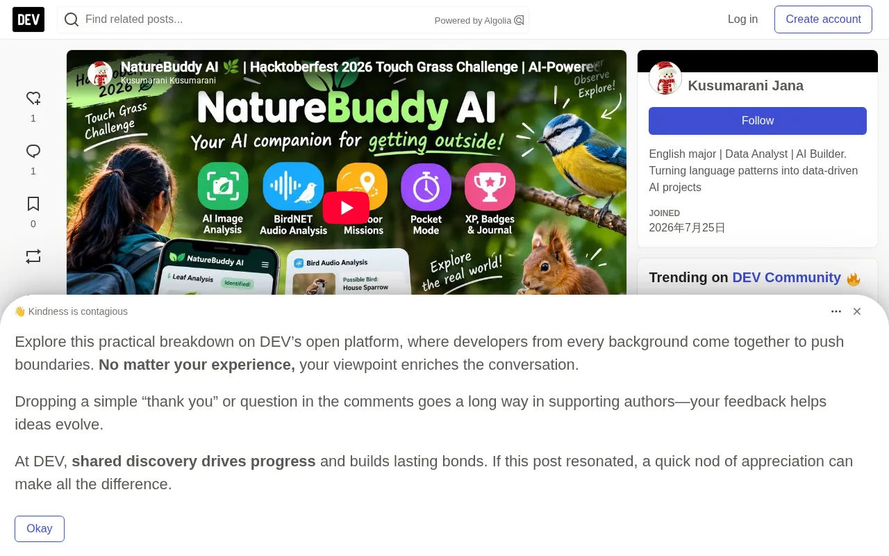 Nature Buddy AI: Using Open-Source AI to Guide You Away from Screens and Into Nature