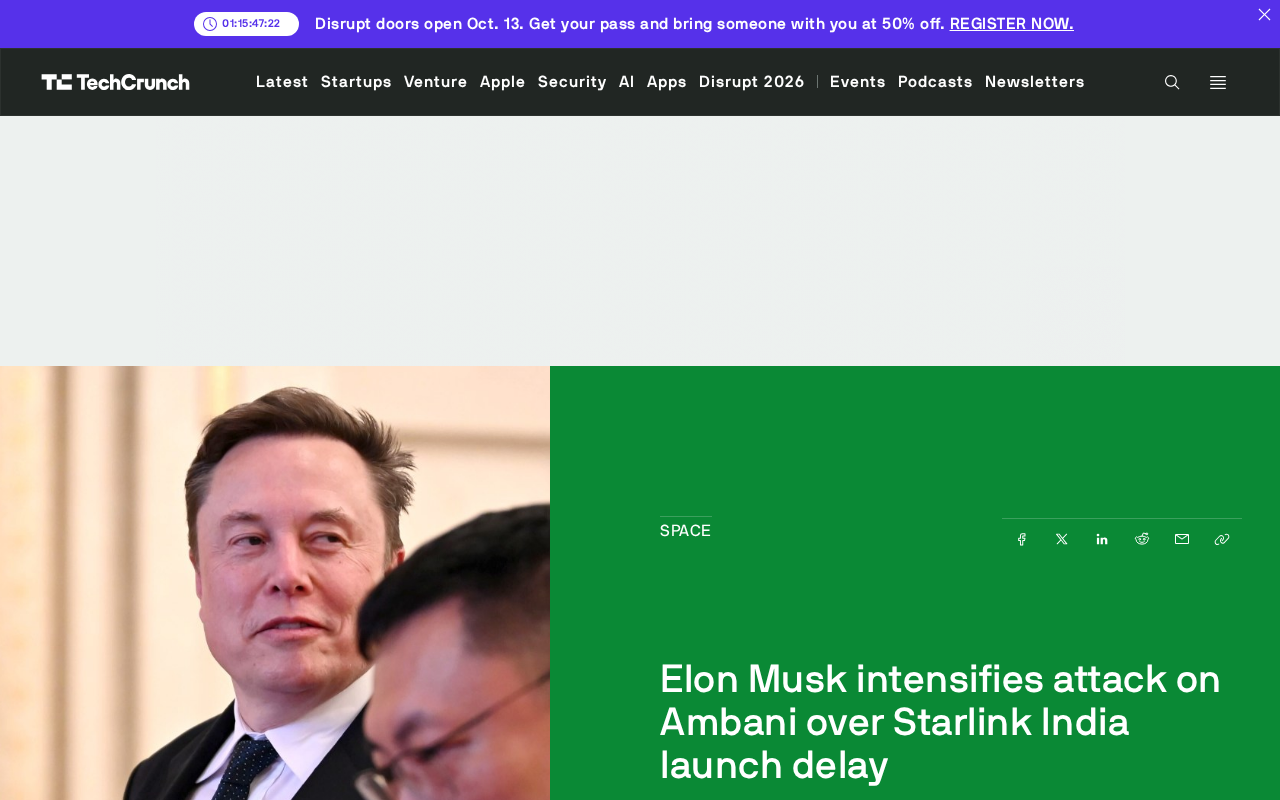 Musk vs. Ambani: The Commercial Battle Behind Starlink's Blocked Entry Into India