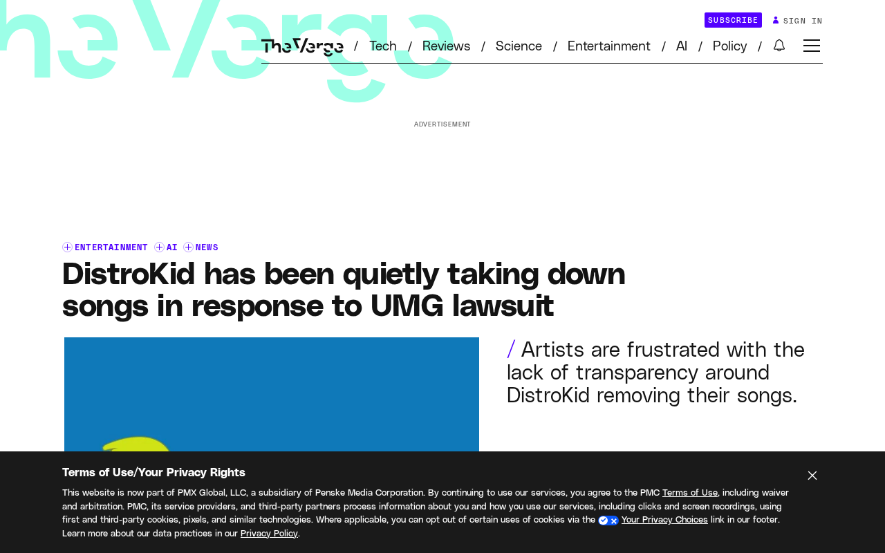 DistroKid Quietly Removes Songs: The AI Music Controversy Behind UMG's Lawsuit