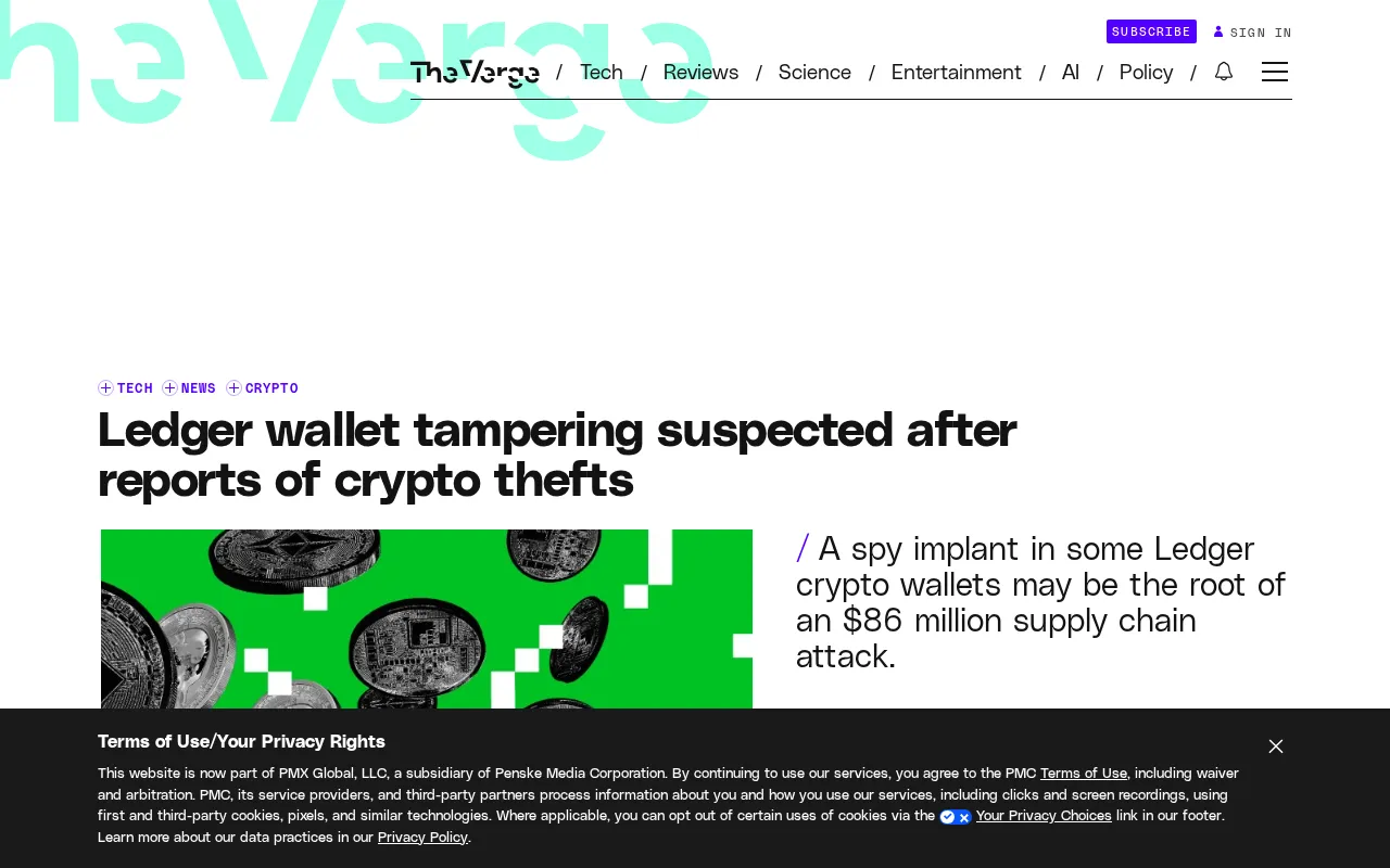 Ledger Hardware Wallet Suspected Tampering Incident