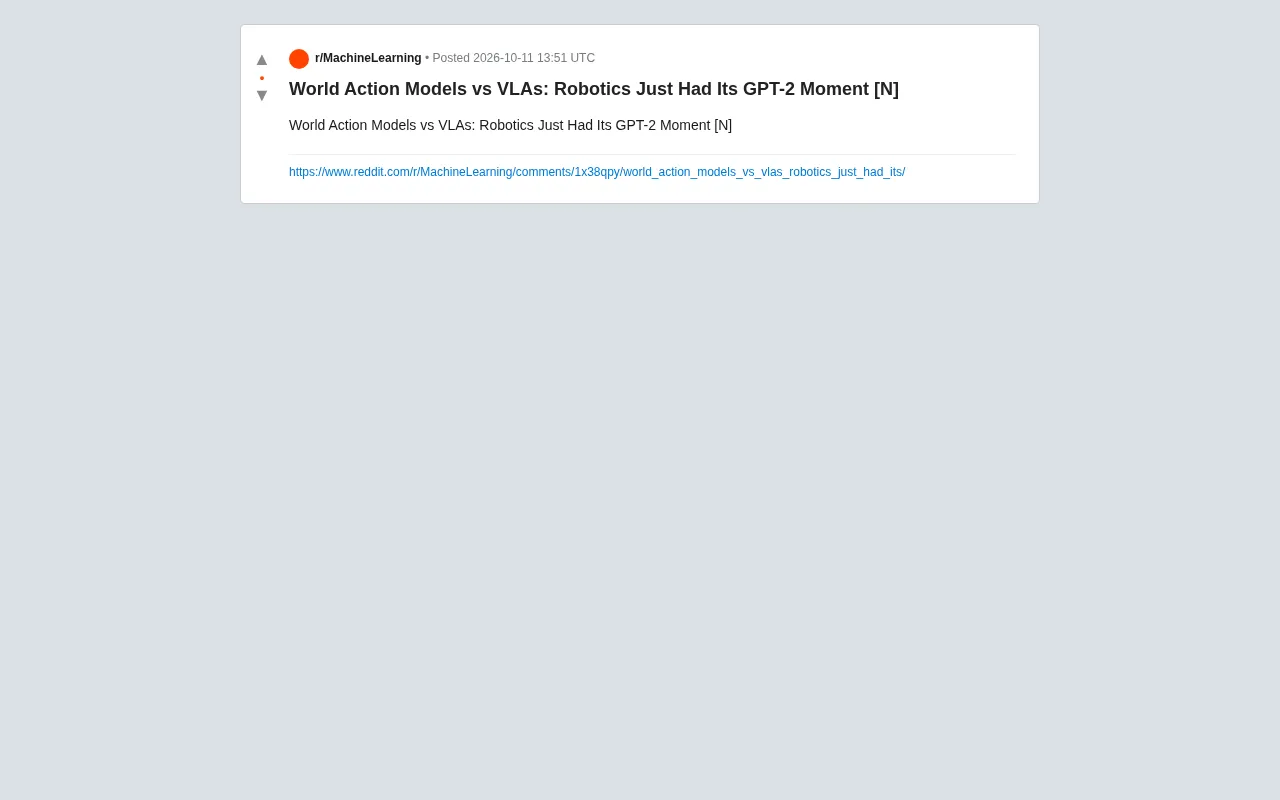 Reddit original discussion post