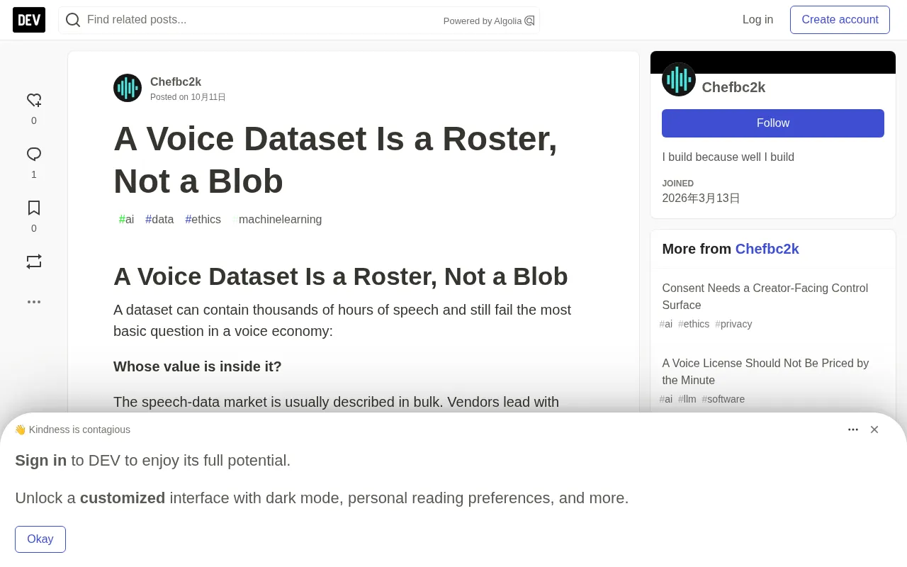 Voice Datasets Are Not Black Boxes: Managing Every Voice Rights Entry by Roster
