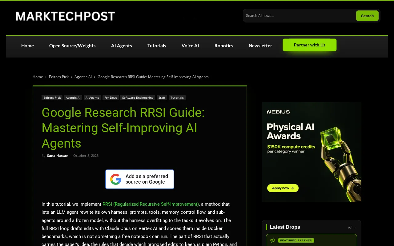 Google RRSI Explained: How to Build Safe Self-Improving AI Agents