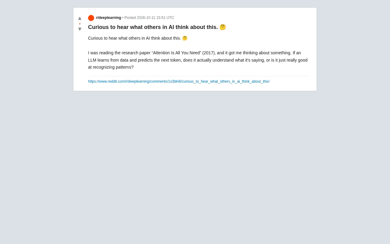 LLM真的"理解"语言吗?从注意力机制看模式识别之争