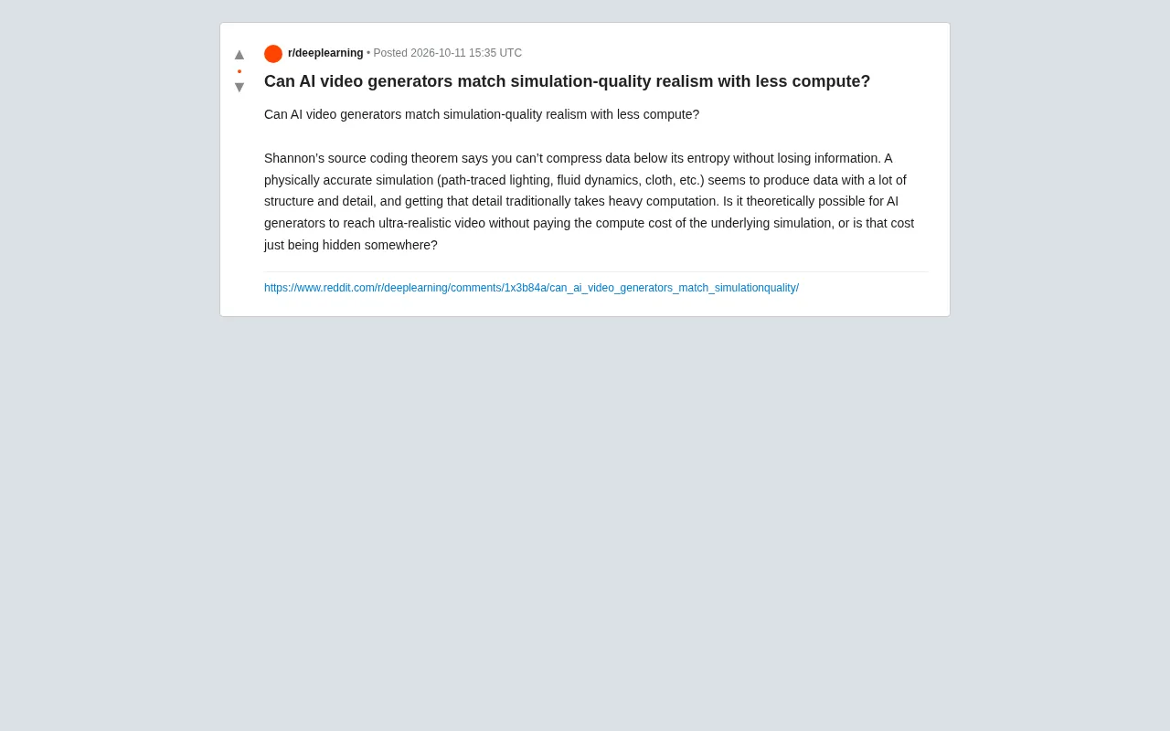 Reddit original discussion thread