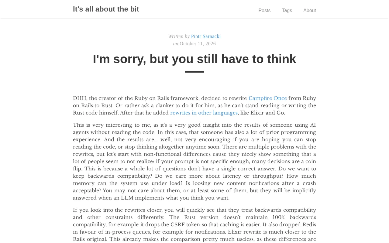 Staying Clear-Headed in the AI Era: You Still Need to Think for Yourself