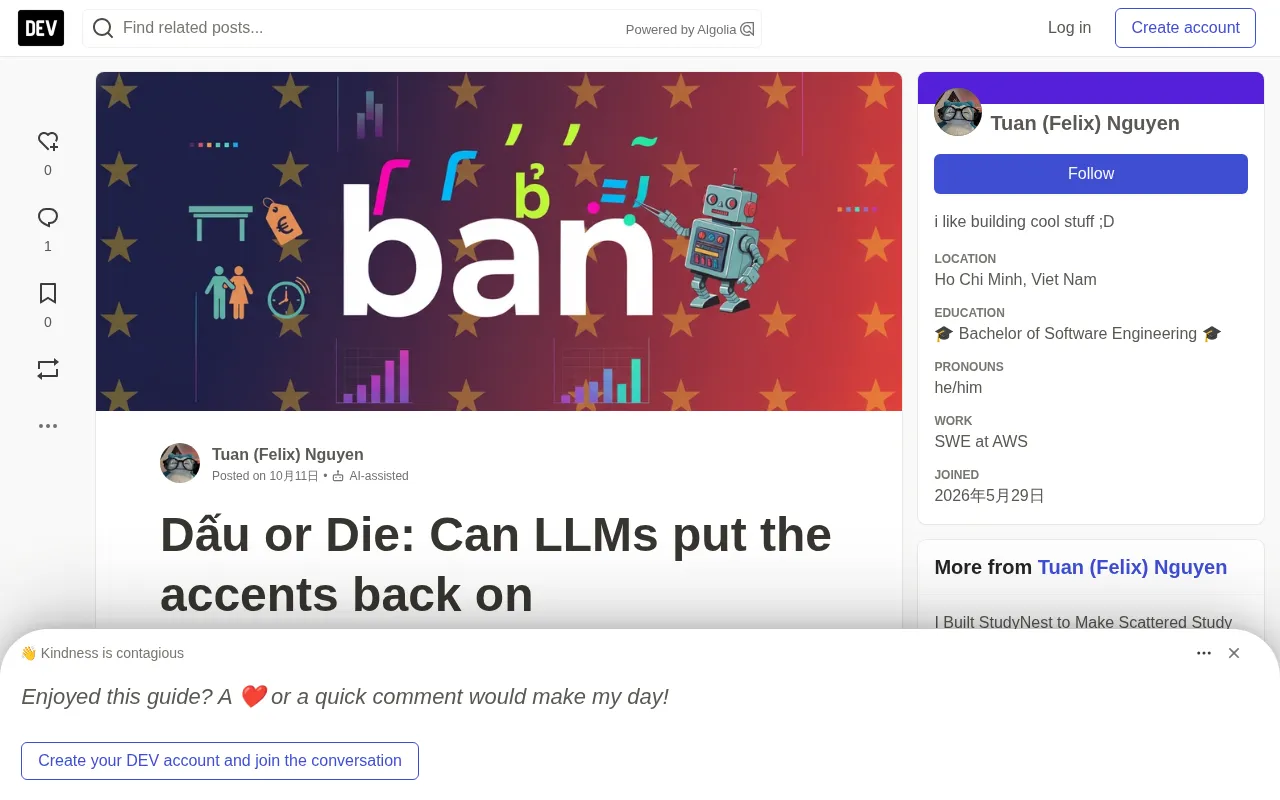 Dấu or Die基准测试:LLM能还原越南语声调符号吗?
