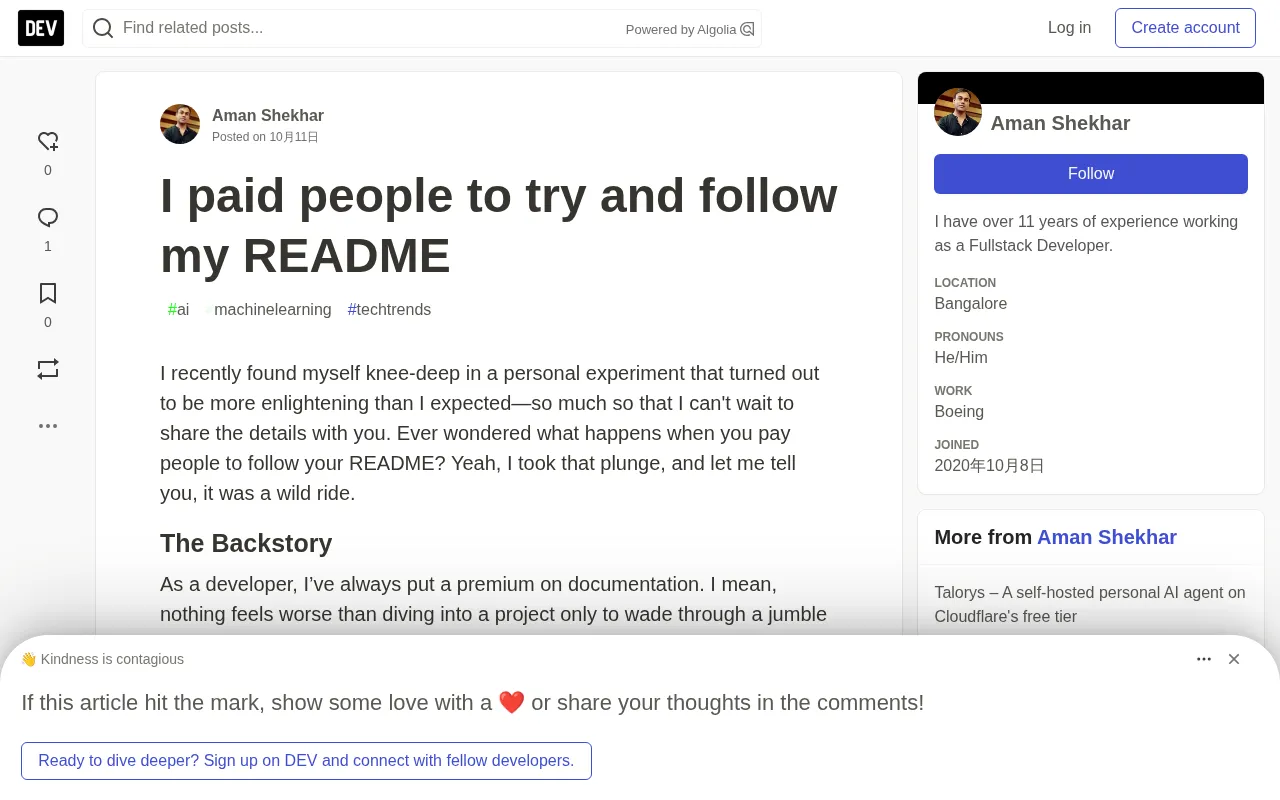 I Paid Strangers to Test My README: A Real Experiment in Technical Documentation